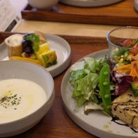 Western-style vegan breakfast at Hotel Mazarium in Morioka