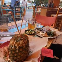 Vegan fried rice   at Tranquilo in Santorini