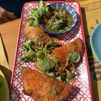 empanadas   at Tranquilo in Santorini