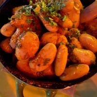 Giant beans at Tranquilo in Santorini