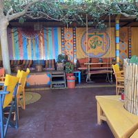 Restaurant - back area   at Tranquilo in Santorini