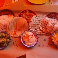 Vegan tacos at Tranquilo in Santorini