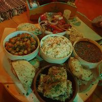 Greek thali at Tranquilo in Santorini