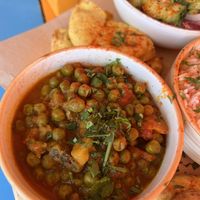 Peas and Zucchini   at Tranquilo in Santorini