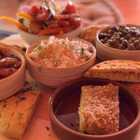 All part of Greek Thali  at Tranquilo in Santorini