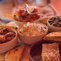 Delicious Greek Thali  at Tranquilo in Santorini