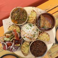 Greek platter   at Tranquilo in Santorini