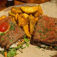 Vegan sandwich at Tranquilo in Santorini