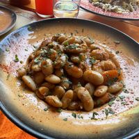 Gigante beans stew  at Tranquilo in Santorini