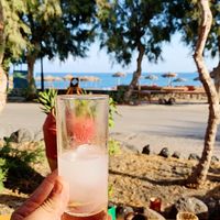 Ouzo with a fine view at Tranquilo in Santorini