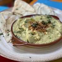 Mashed fava beans at Tranquilo in Santorini