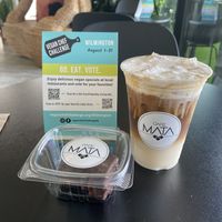 Snickers truffles and salted Vietnamese lattees  at Cafe Mata in Wilmington