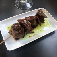 Brocheta de seitán   at El Embaucador in Logrono