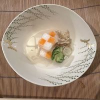 One of the many courses served - so beautiful !  at Ryozanpaku in Nara