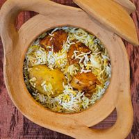 Vegan chicken tikka biryani - the best-seller at Ubuntu Eat in Phuket