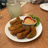 Golden fried prowns   at Ubuntu Eat in Phuket