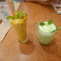 Tropical Passion Smoothie, Kiwi Lychee Lush Shake at Ubuntu Eat in Phuket