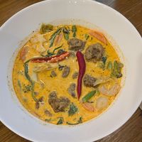 Red Thai curry with chycken at Ubuntu Eat in Phuket