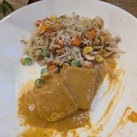 Puneer butter masala with pulao rice at Ubuntu Eat in Phuket