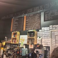 Drinks menu at Puck & Pollen in Sheffield