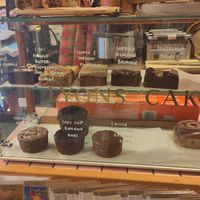 Today's cake selection at Puck & Pollen in Sheffield