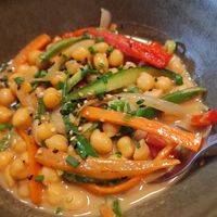 Wok picante de verduras at Restaurante Curral Do Marqués in Rianxo