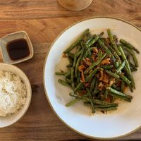 Gan Bian Si Ji Dou Szechuan Style.  at Kamala Vegan in Berlin