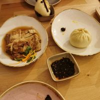 Vegan duck (cold appetizer) and Bao Zi at Kamala Vegan in Berlin