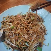 Vegan Fried Noodles with Vegan Beef at Kamala Vegan in Berlin