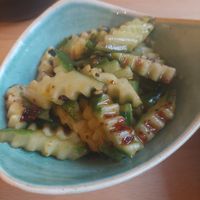 Cucumber salat at Kamala Vegan in Berlin