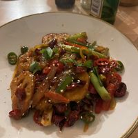 Lotus flower Szechuan  at Kamala Vegan in Berlin