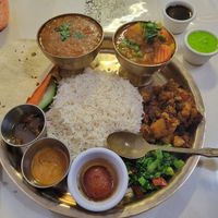 GO HERE, NOW!
I'm visiting from Seattle for work, and was absolutely thrilled to find this spot, thank you, Happy Cow!!

Vegetarian thali was incredible, I haven't had one in years at Everest Nepalese & Indian Cuisine - Nepali Indian Restaurant in Lexington