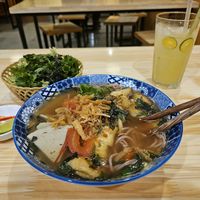 Bun rieu at Hem Vegan in Hanoi