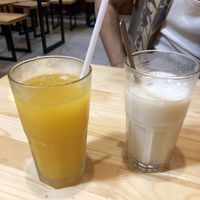 The almond drink is warm and very comforting! The passion fruit one doesn’t taste very natural  at Hem Vegan in Hanoi