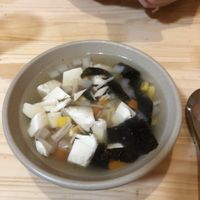 Miso soup. DONT order it, it’s super ridiculously bland.   at Hem Vegan in Hanoi