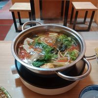 Hot pot delicioso at Hem Vegan in Hanoi