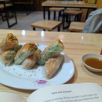 Fresh spring rolls at Hem Vegan in Hanoi