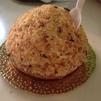 soy cream and soy lemon cream dessert at Universo Vegano in Rome