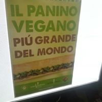 Biggest vegan burger in the world  at Universo Vegano in Rome