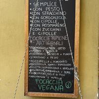 Menu (does not necessarily reflect what is actually available)  at Fugassa & Faina in Riomaggiore