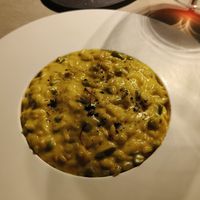 Asparagus risotto at Il Convivio Troiani in Rome