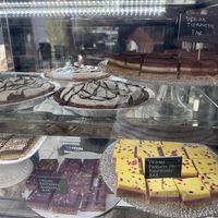 House made stuff on the top shelf, Nat’s raw bars on the second shelf.  at White Lion Baking Company  in Mashpee