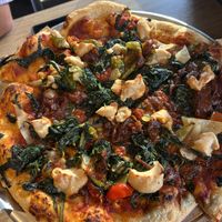 Veganator pizza  at Wheat Penny Oven and Bar in Dayton
