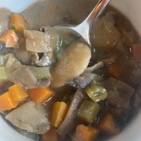 Mushroom soup. Soooo good!  at Wheat Penny Oven and Bar in Dayton