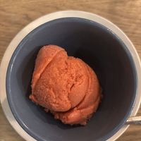 Sorbet ice cream  at Wheat Penny Oven and Bar in Dayton