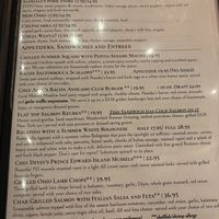 Menu page 1  at Wheat Penny Oven and Bar in Dayton