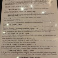 Menu page 3  at Wheat Penny Oven and Bar in Dayton