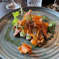 Main course (asparagus and sweet potato)  at Bistro op 3 in Medemblik