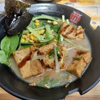 Vegan Miso Ramen with Tofu (listed as veggie but it is vegan) at Yume Ramen Hamburg in Hamburg