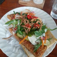 Tofu baguette at Local Customs in Adamstown